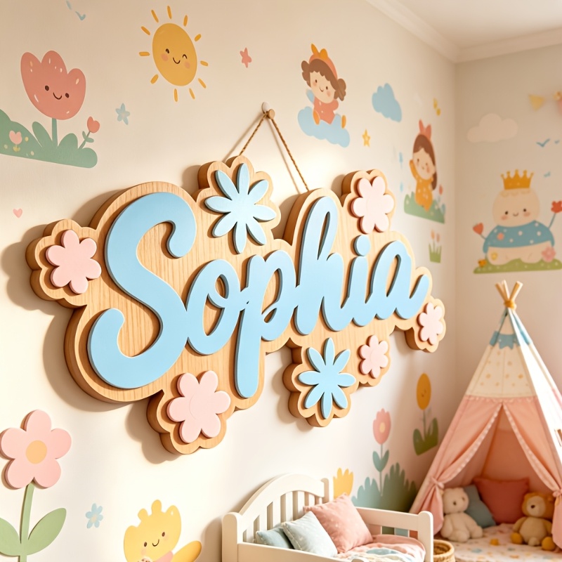 Nursery - Placa de Porta Personalizada com Tema