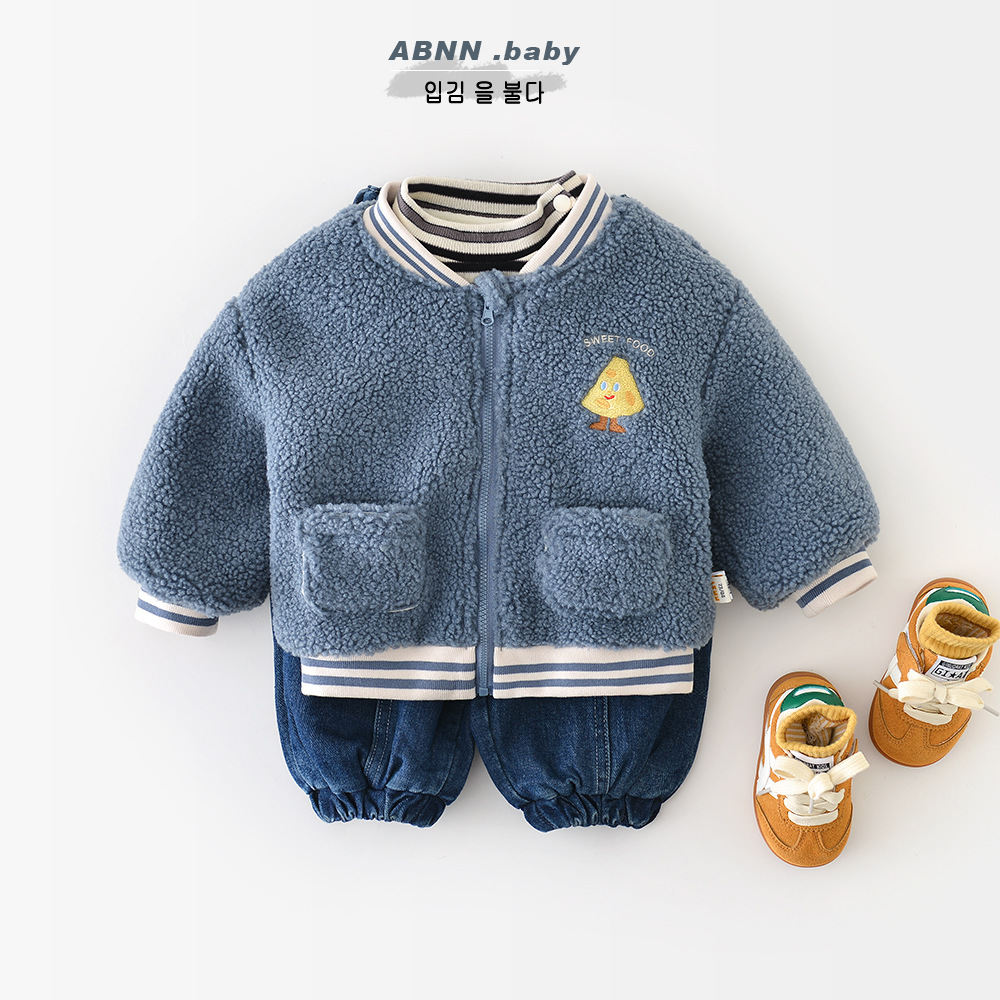 Infantil meninas algodão acolc - Toddler Boy Winter Fleece Jacket avaliação e preço