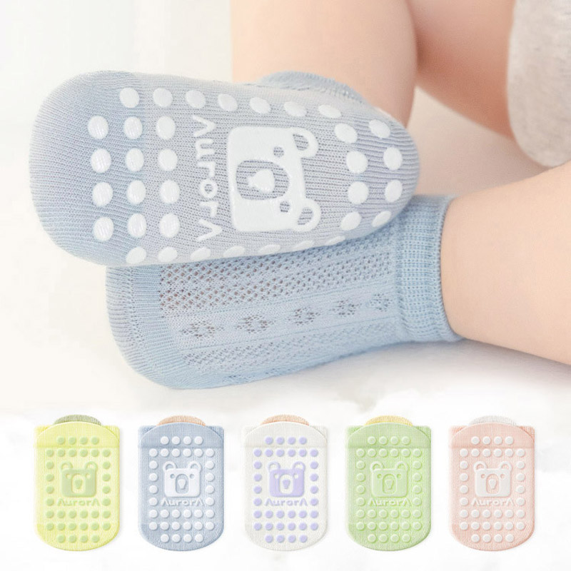 5 pares crianças meias antider - Unisex Baby Socks Non Slip avaliação e preço