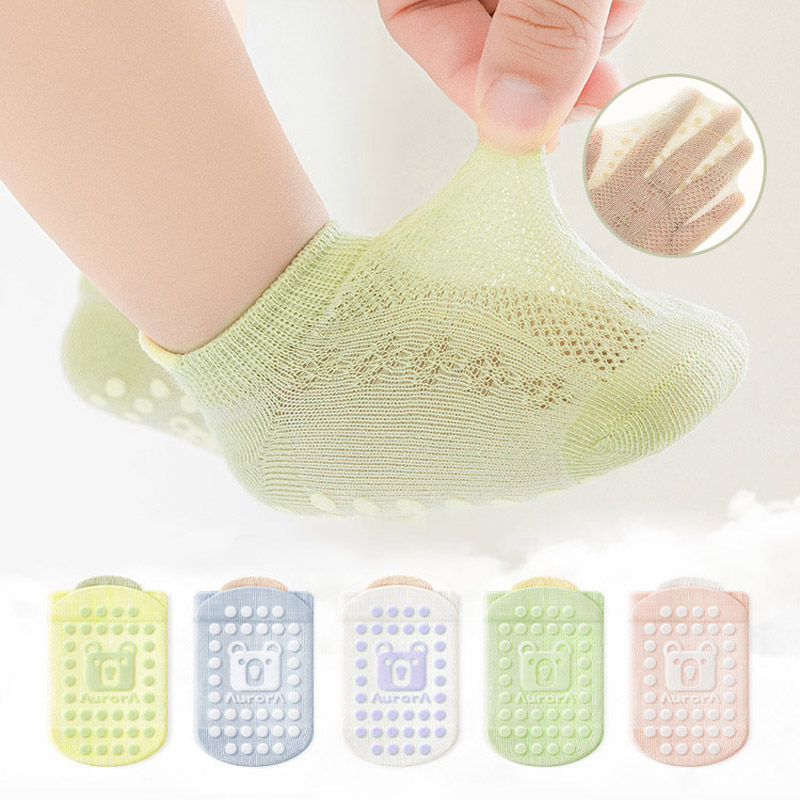 5 pares crianças meias antider - Unisex Baby Socks Non Slip avaliação e preço