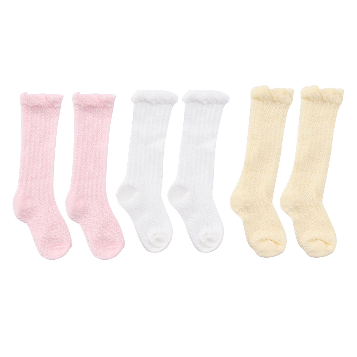 3 pares de meias compridas de  - Unisex Baby Socks Non Slip avaliação e preço