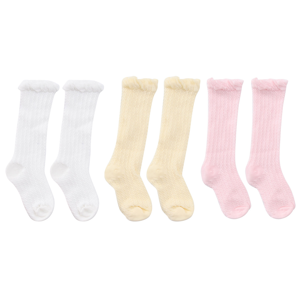 3 pares de meias compridas de  - Unisex Baby Socks Non Slip avaliação e preço
