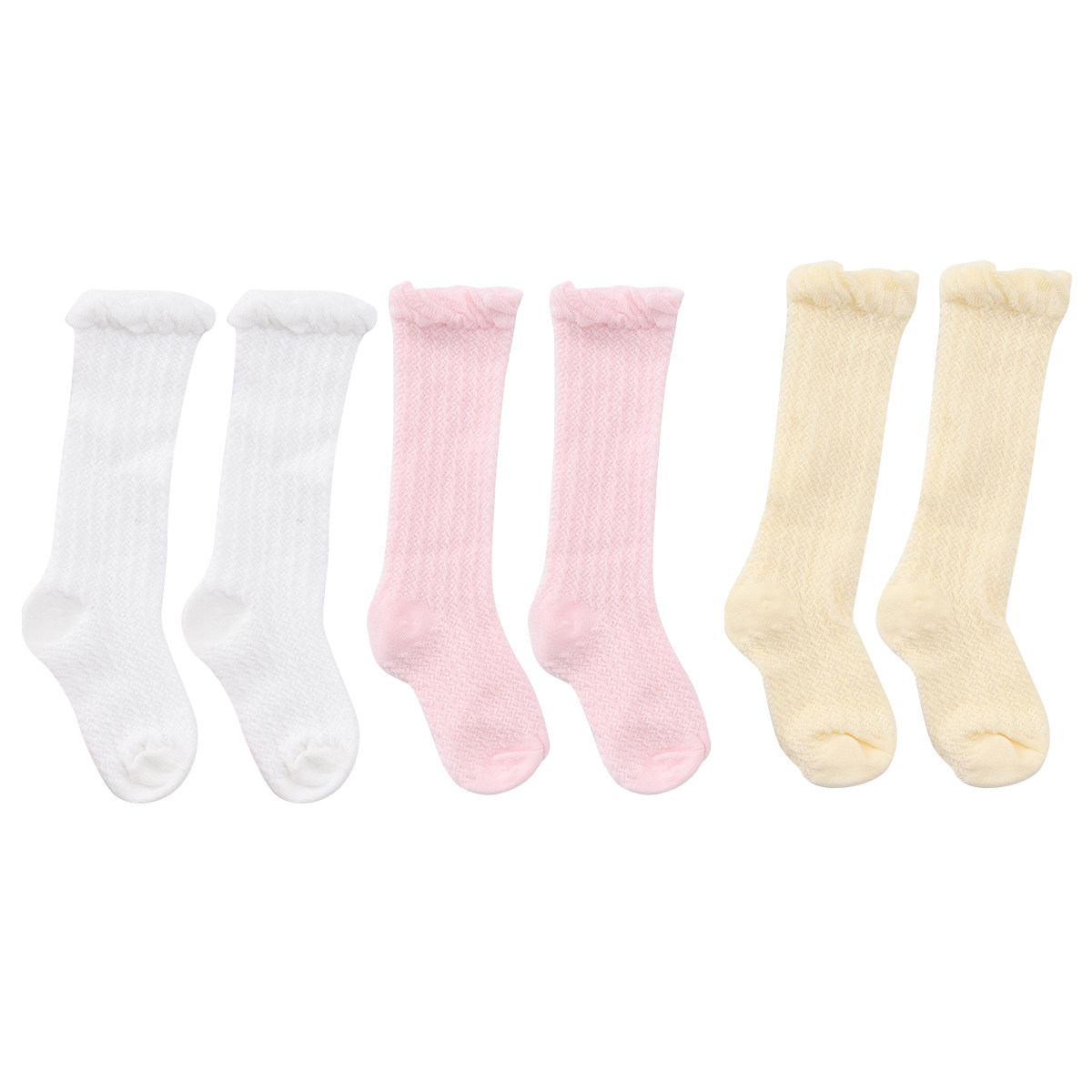 3 pares de meias compridas de  - Unisex Baby Socks Non Slip avaliação e preço