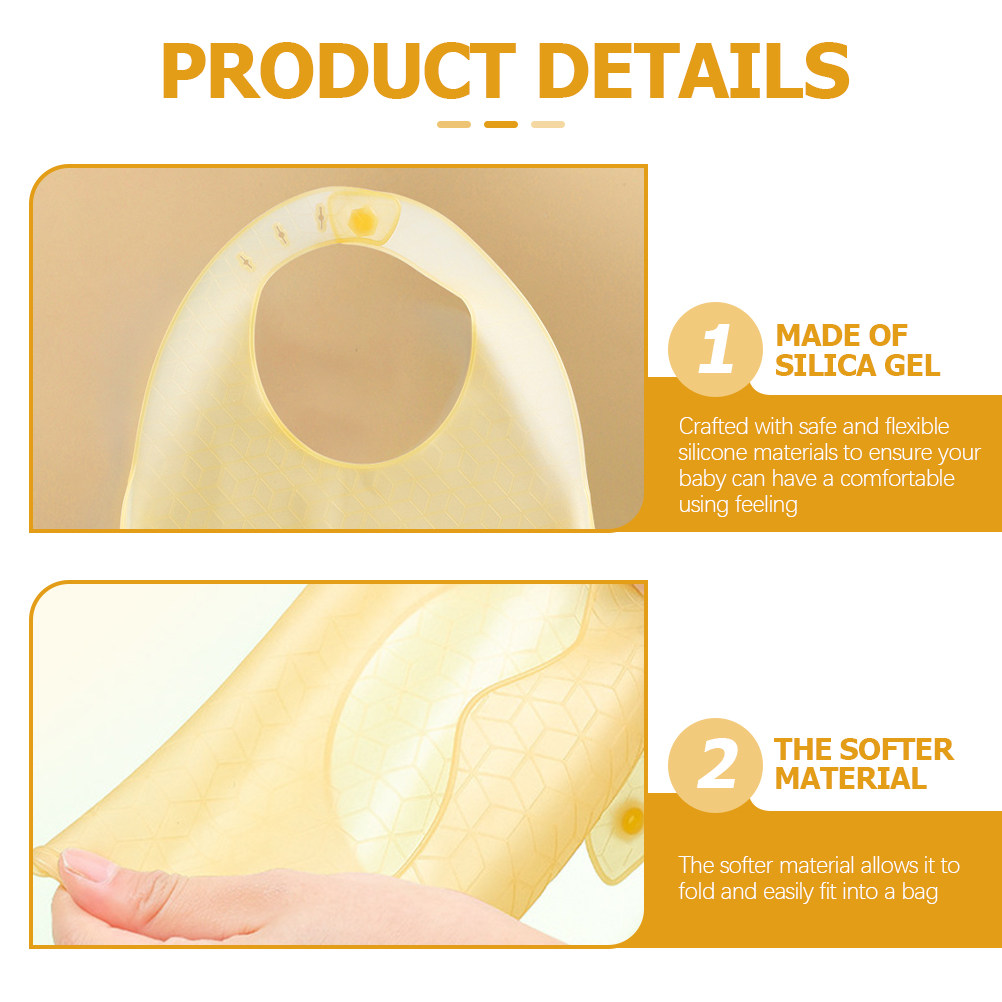 3 babetes de silicone para beb - Waterproof Baby Bibs Silicone avaliação e preço