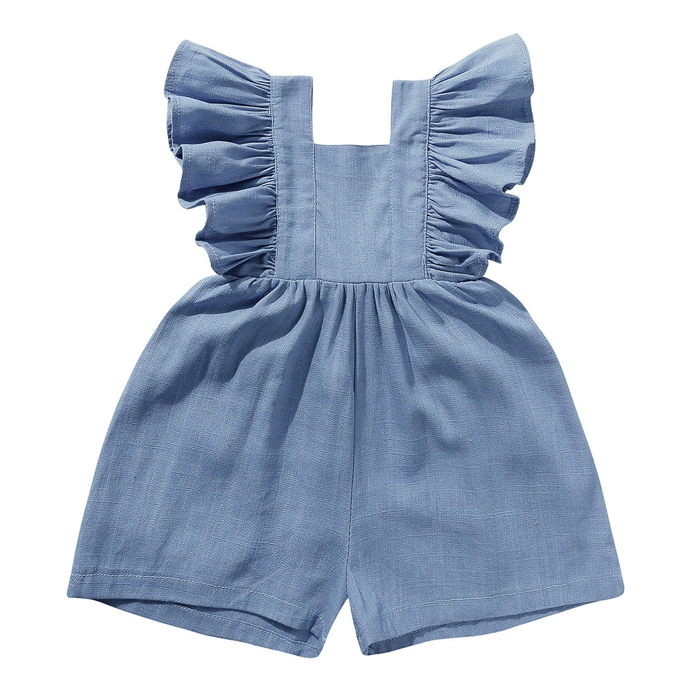 Macacão de Verão 2026 para Beb - Baby Summer Linen Sleeveless Jumpsuit avaliação e preço