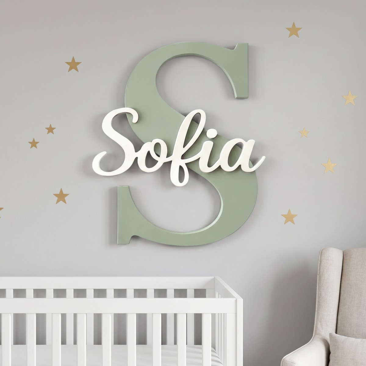 Placa de Nome de Madeira Minim - Nursery avaliação e preço
