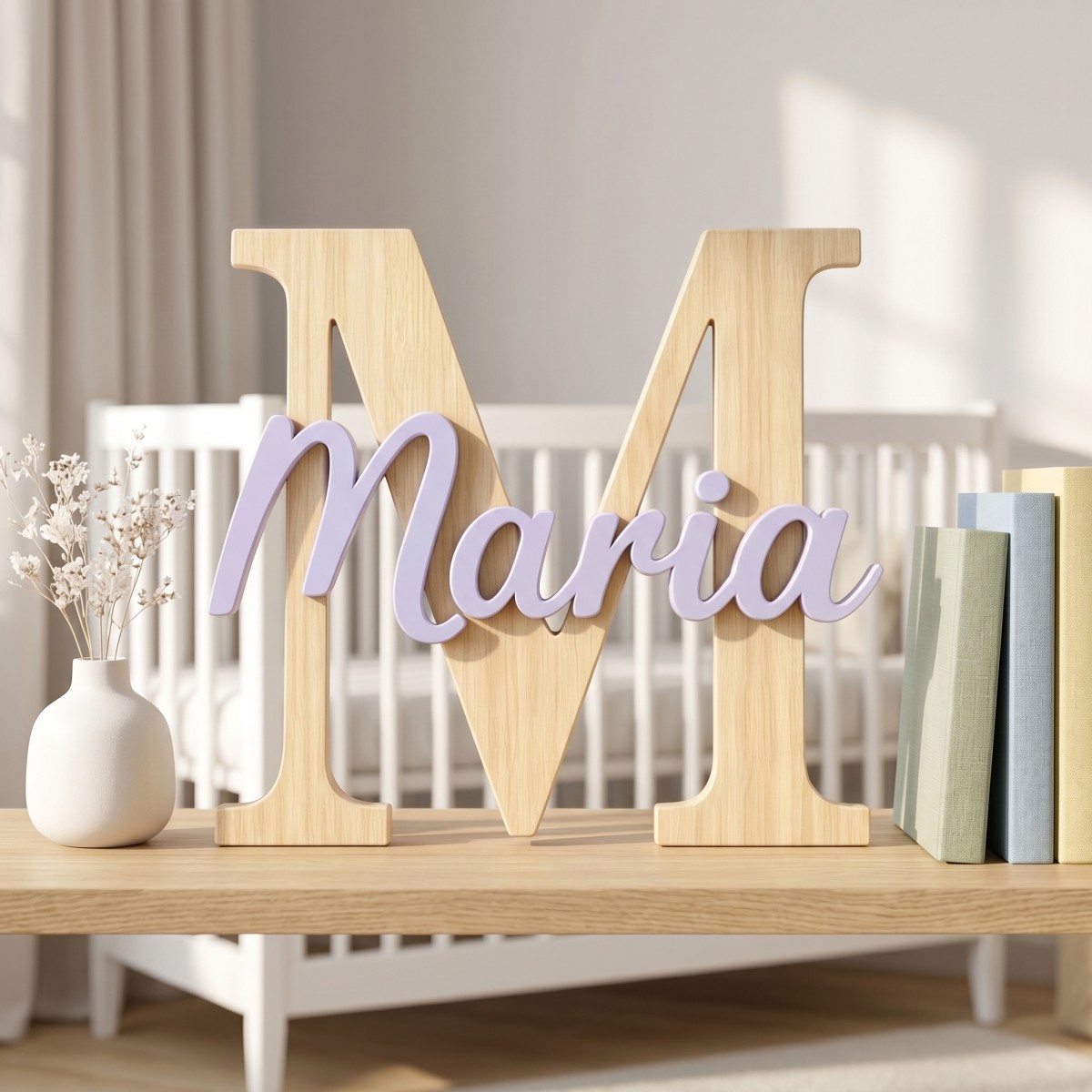 Placa de Nome de Madeira Minim - Nursery avaliação e preço