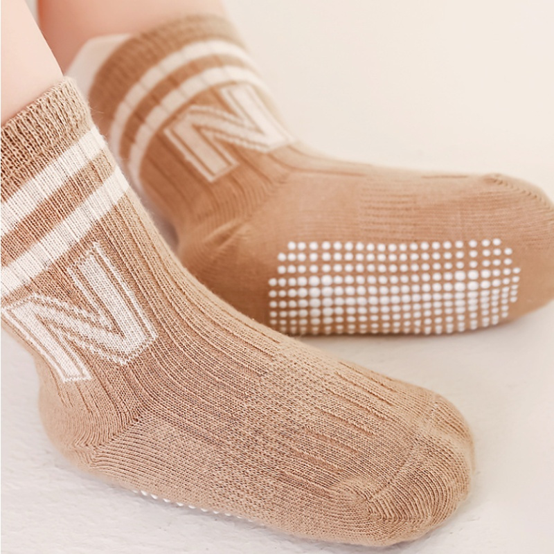 3 pares/lote crianças algodão  - Unisex Baby Socks Non Slip avaliação e preço