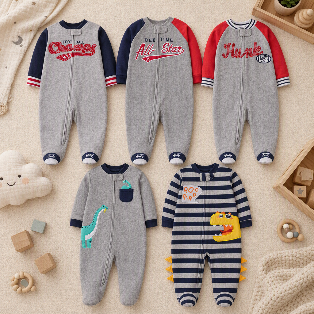 Macacão de Algodão Dupla Face  - Cotton Baby Onesies Zipper avaliação e preço